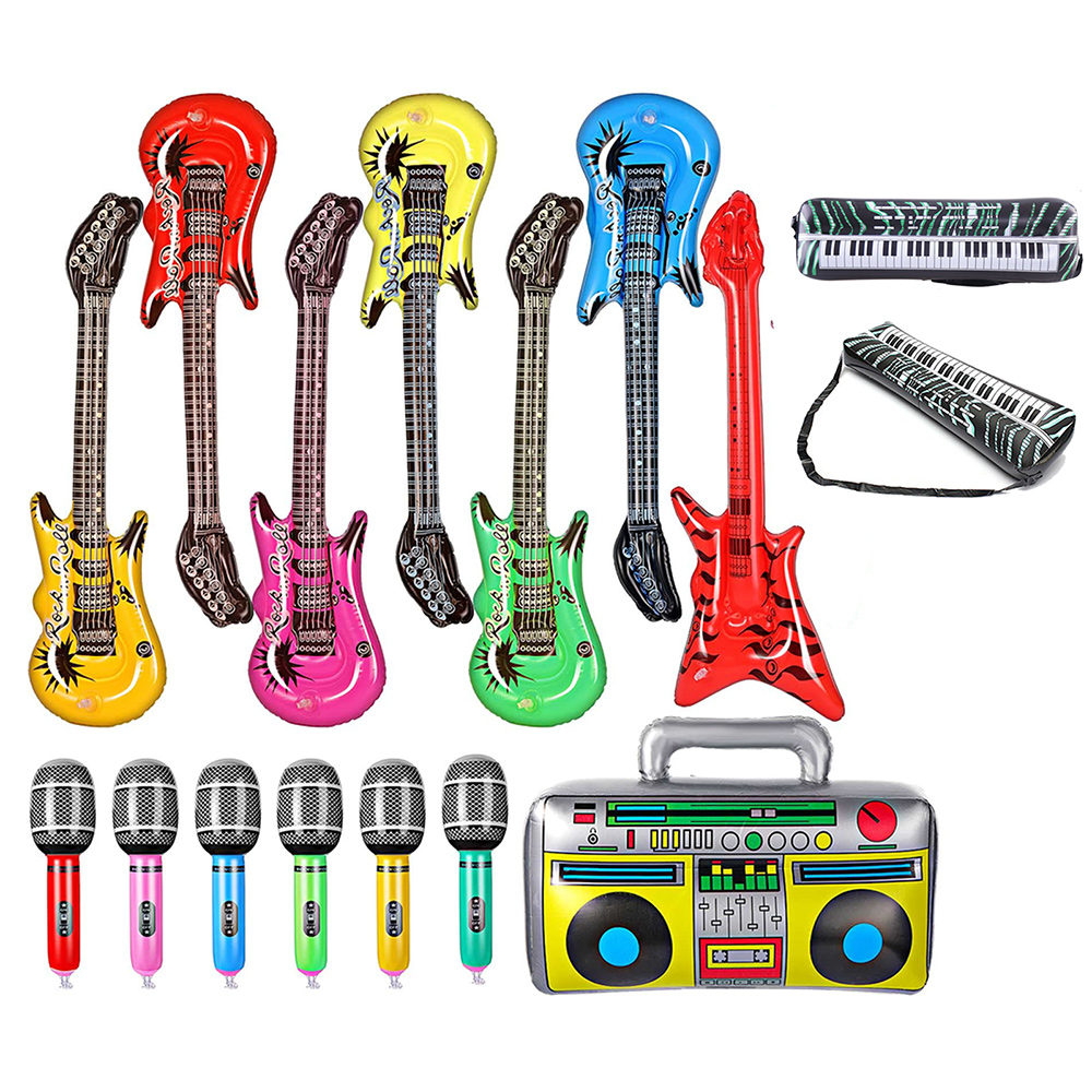 Musical Instrument That You Blow Into - Inflatable Instruments Toy Set Include Blow