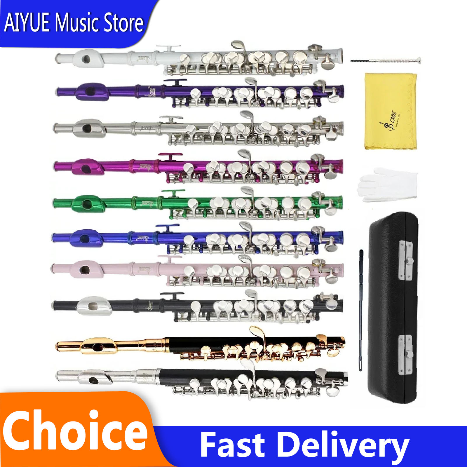 Musical Instrument That You Blow Into - SLADE 16 Holes Piccolo C Key
