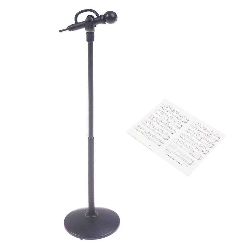 Musical Instrument Images - 2Pcs/Set 1:12 Dollhouse Miniature Microphone Sheet