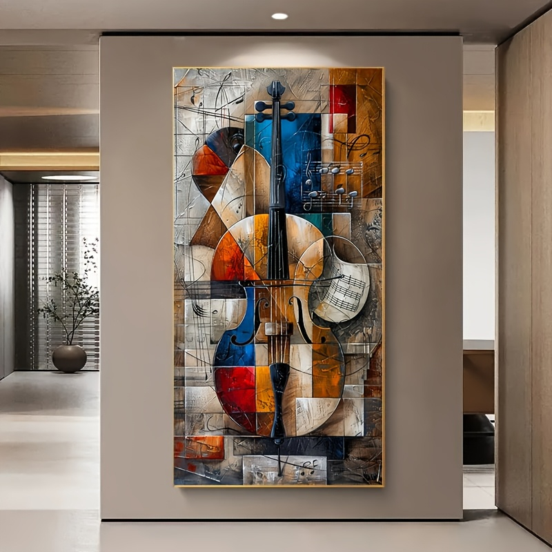 Musical Instrument Images - Modern Abstract Cello Poster Prints Graffiti