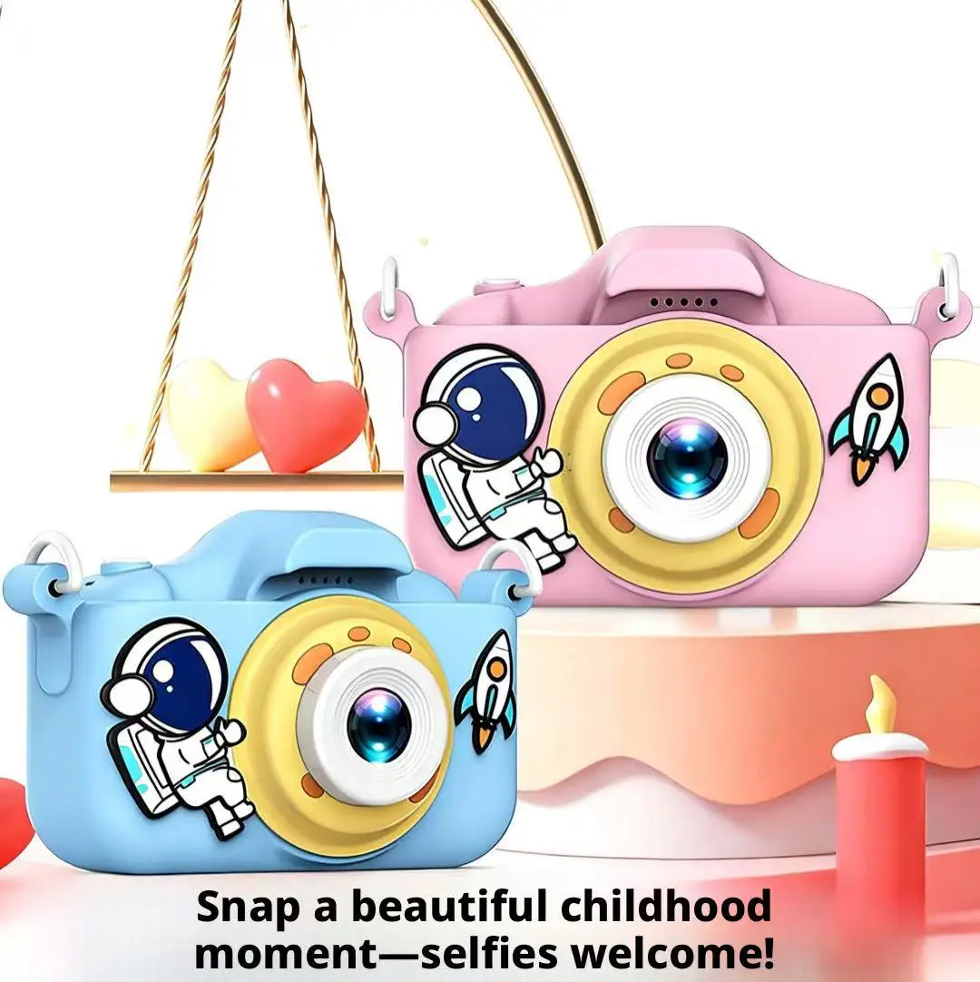 Kids Camera HD Dual Lens 1080P - Musical Instrument Recorder ulasan dan harga