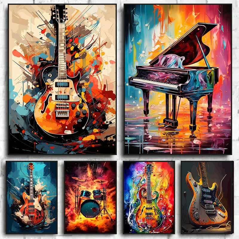 Abstract Colorful Art Musical  - Musical Instrument Drum ulasan dan harga