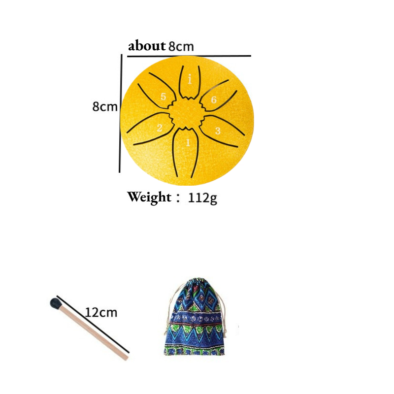 Steel Tongue Drum Portable Rai - Musical Instrument Drum ulasan dan harga
