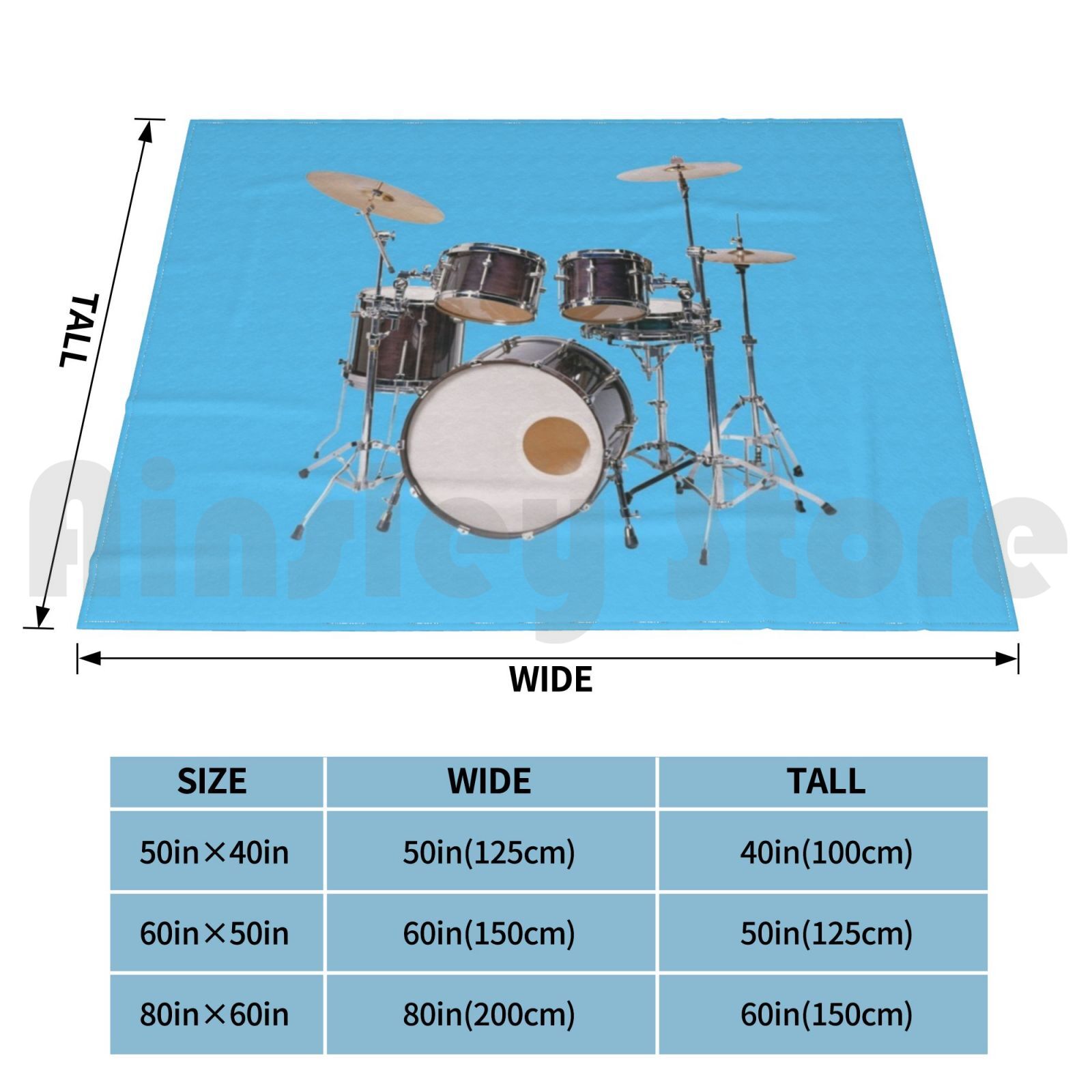 Drums Illustration Blanket Fas - Musical Instrument Images ulasan dan harga