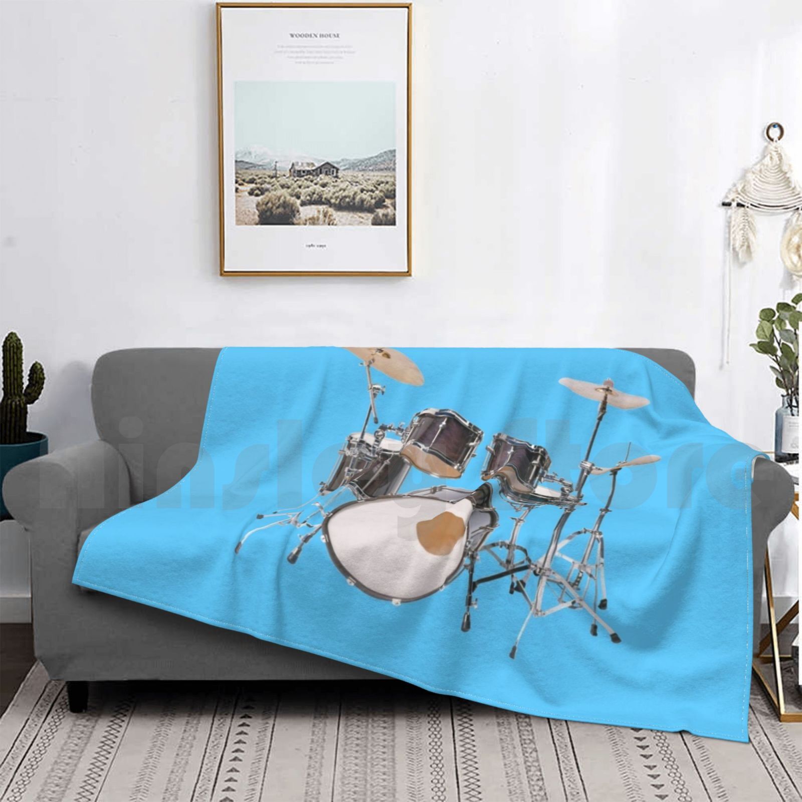 Drums Illustration Blanket Fas - Musical Instrument Images ulasan dan harga