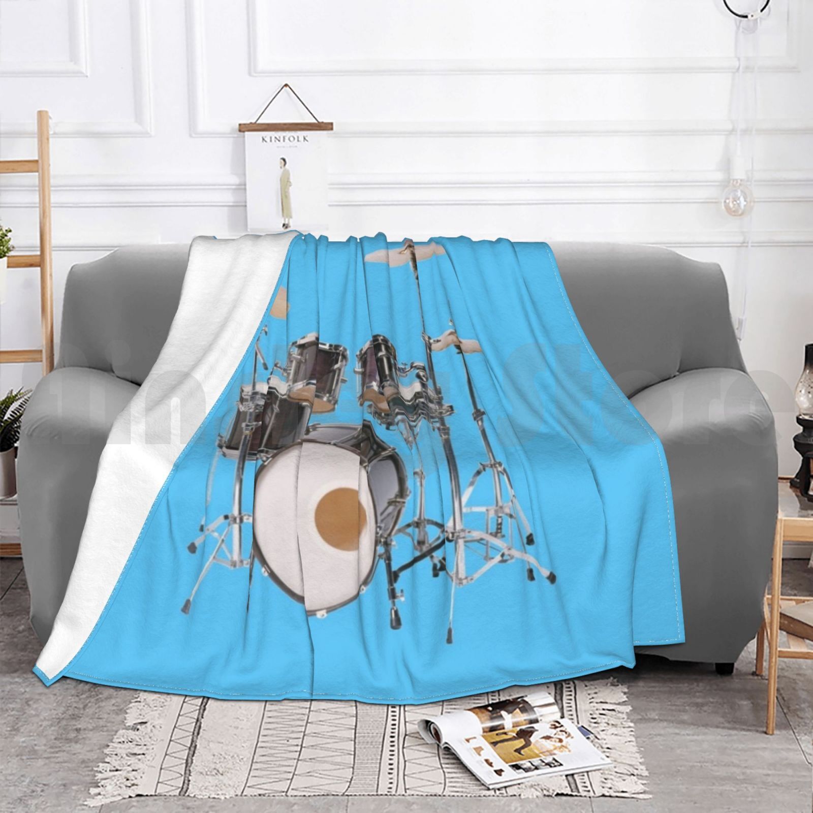 Drums Illustration Blanket Fas - Musical Instrument Images ulasan dan harga