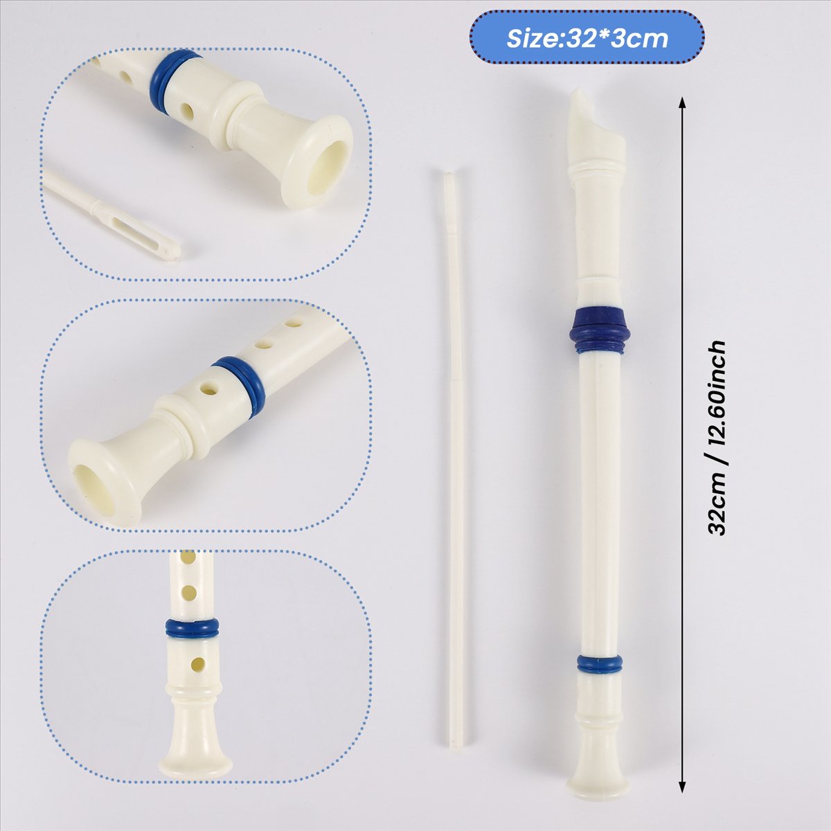 ABST Music Instrument 6 Holes  - Musical Instrument Recorder ulasan dan harga