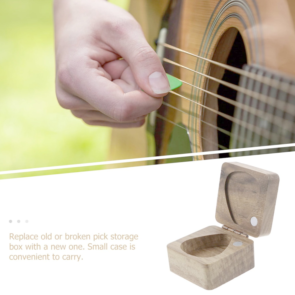 1pc Wooden Ukulele Pick Storag - Musical Instrument Images ulasan dan harga