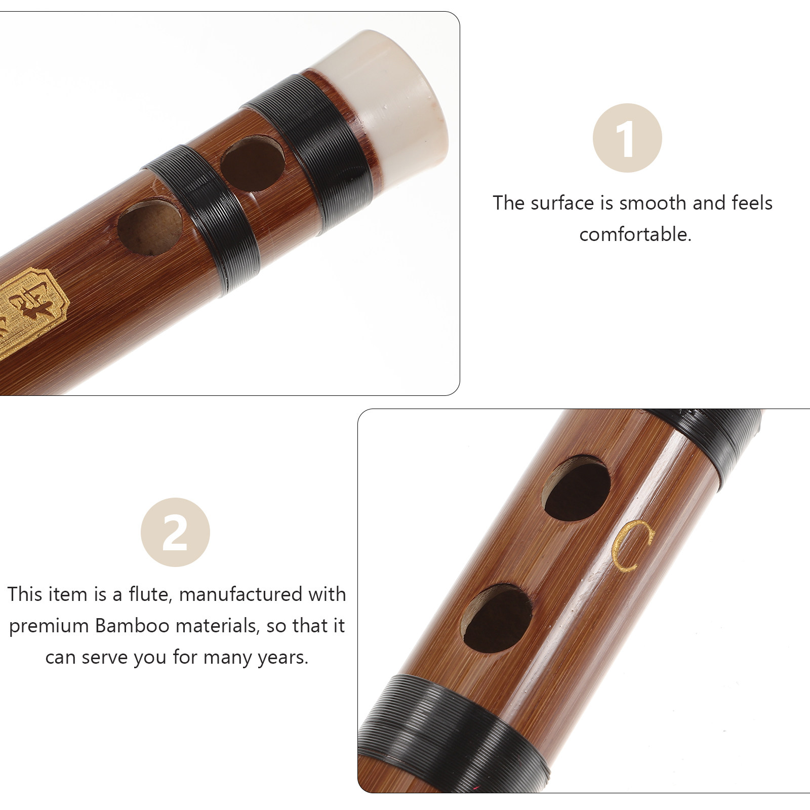 1Set Bamboo Flute Professional - Musical Instrument That You Blow Into ulasan dan harga