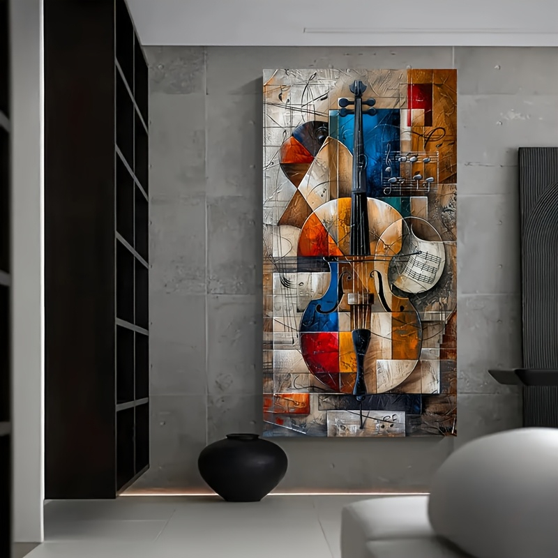 Modern Abstract Cello Poster P - Musical Instrument Images ulasan dan harga