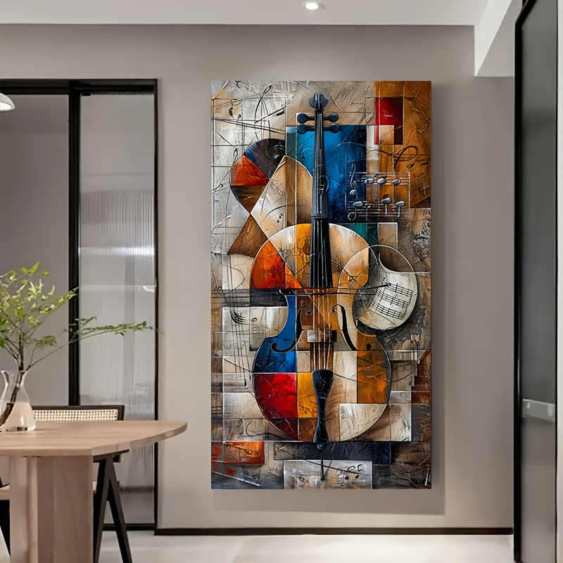 Modern Abstract Cello Poster P - Musical Instrument Images ulasan dan harga