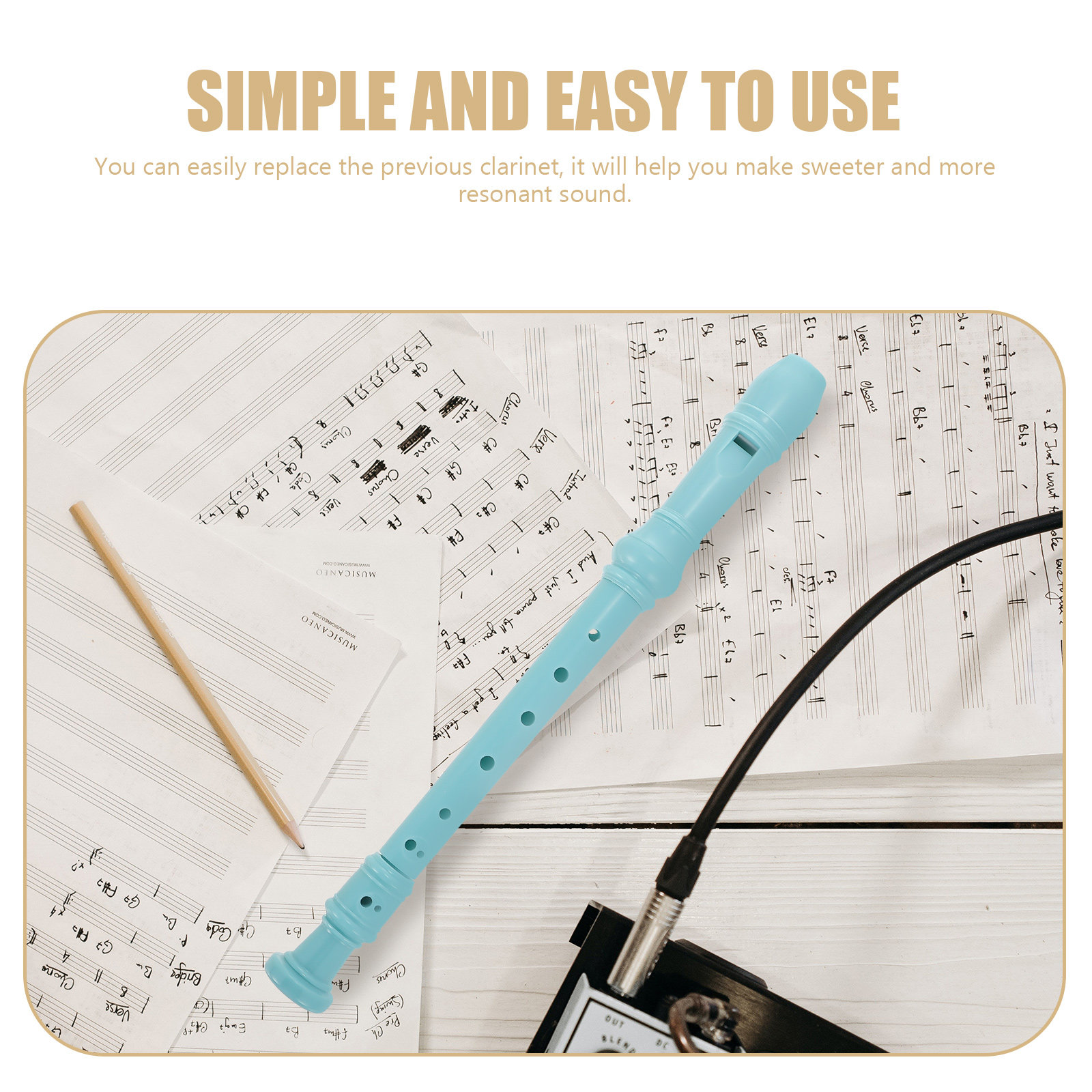 Plastic Clarinet Beginner Reco - Musical Instrument Recorder ulasan dan harga